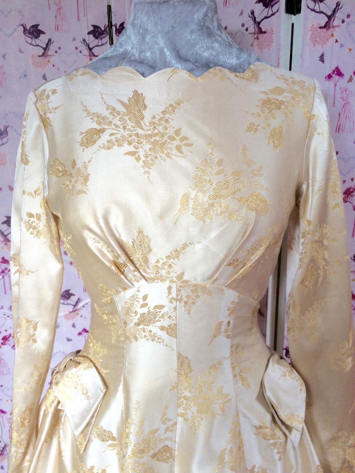 pale gold wedding dress