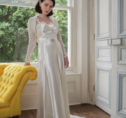 1940s satin dress