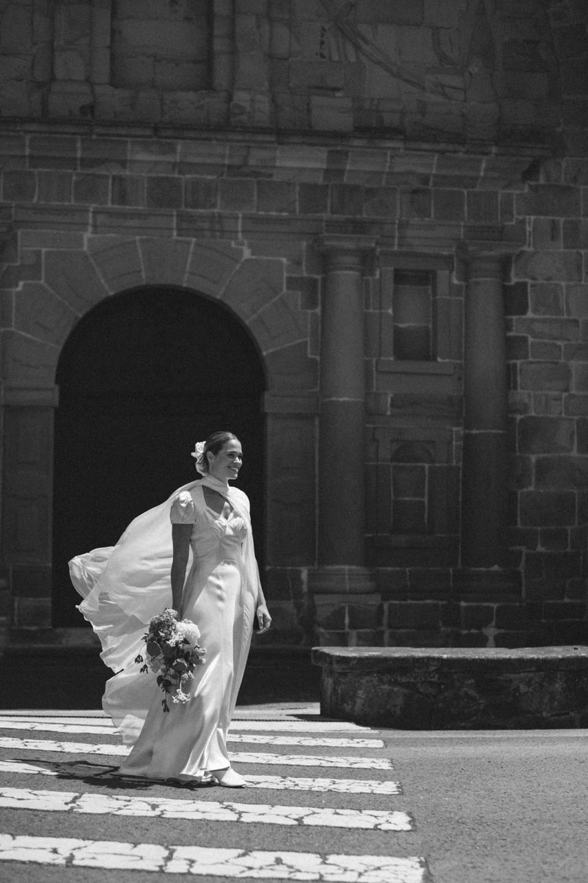 1940s satin vintage wedding dress